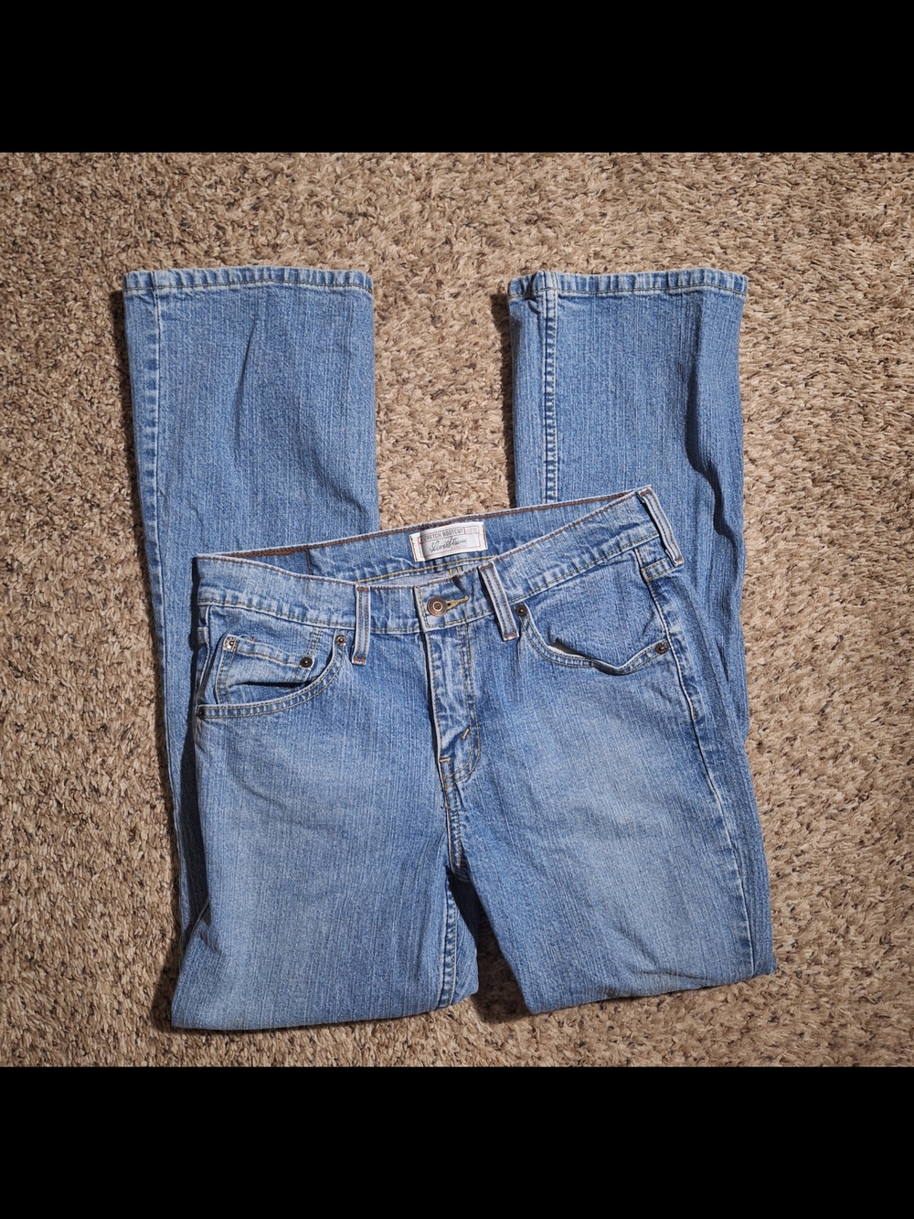 Vintage 2004 Classic Levi Strauss Stretch Bootcut Jeans Light Wash Size 6 Short